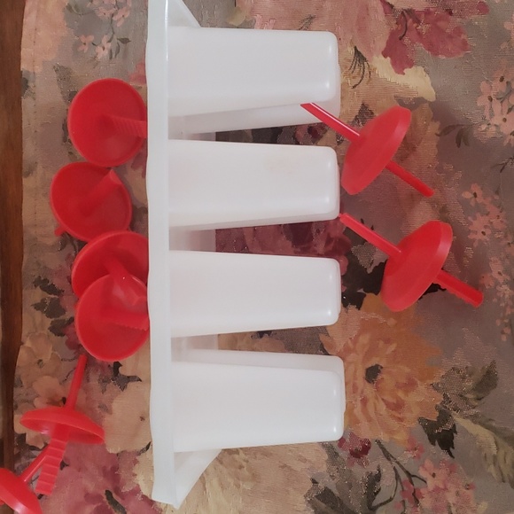 Vintage Tray Of LustroWare 8 Freezer Popsicle Mold Ice Cream Frozen Pops #3 - Picture 4 of 5